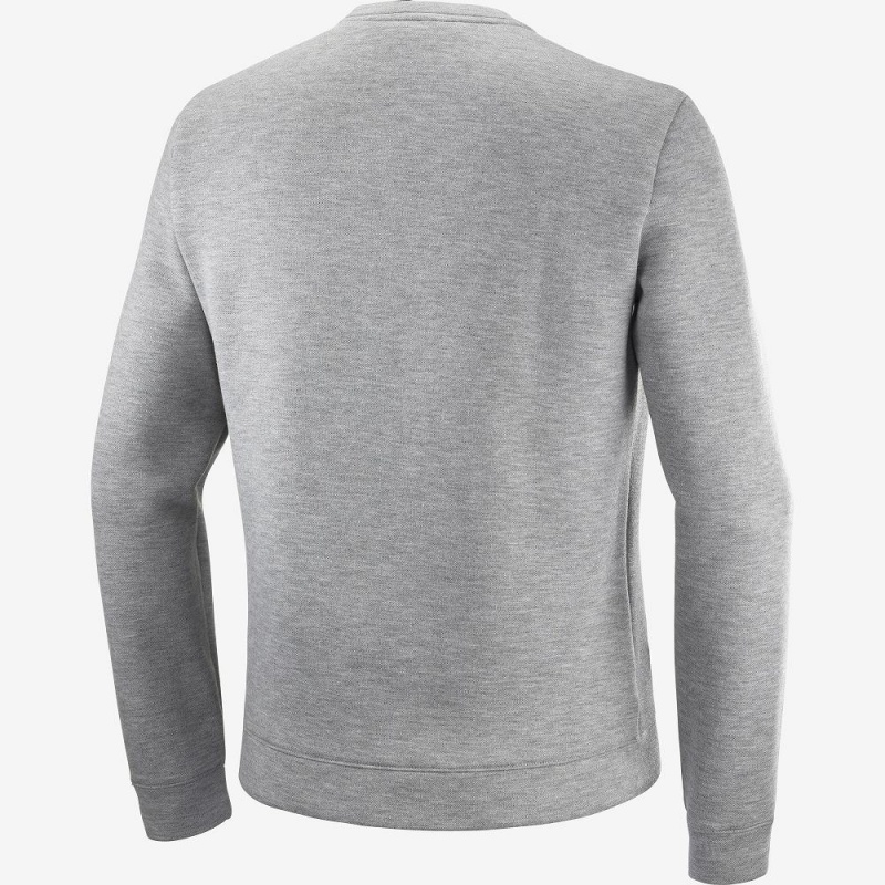 Salomon Essential Warm Pullover Herr Gray | 83725-VBFY