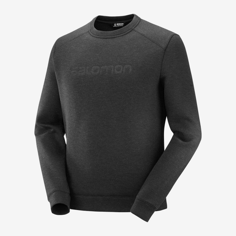 Salomon Essential Warm Pullover Herr Svarta | 23591-LZXV