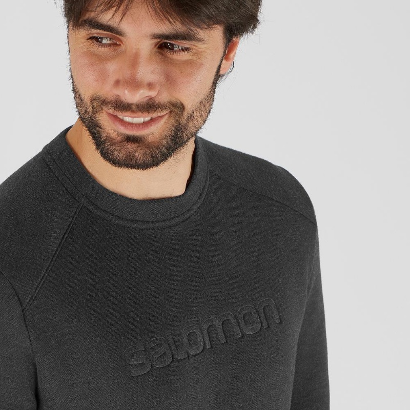 Salomon Essential Warm Pullover Herr Svarta | 23591-LZXV