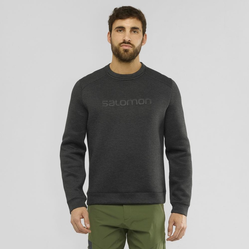 Salomon Essential Warm Pullover Herr Svarta | 23591-LZXV