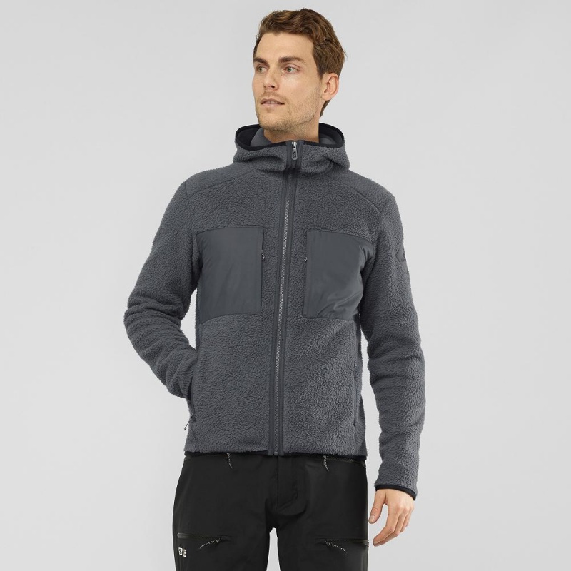 Salomon Essential Warm Teddy Skidjackor Herr Gray | 79402-IZAP