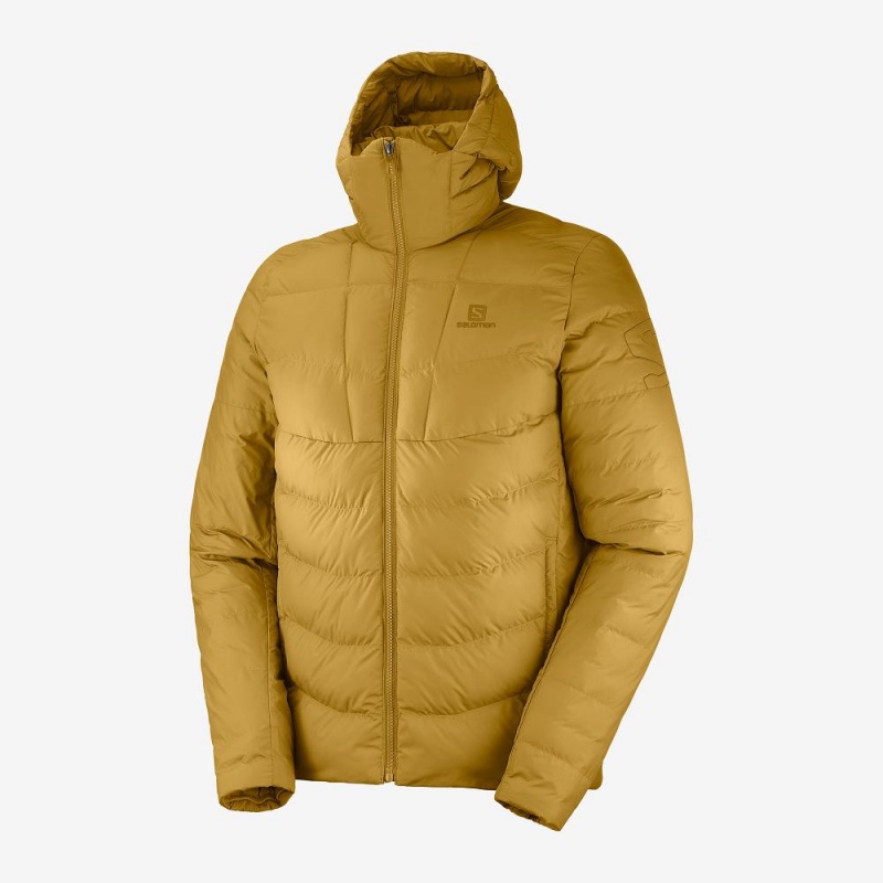 Salomon Essential Xwarm Insulated Hoodie Herr Gula | 59106-DUOC