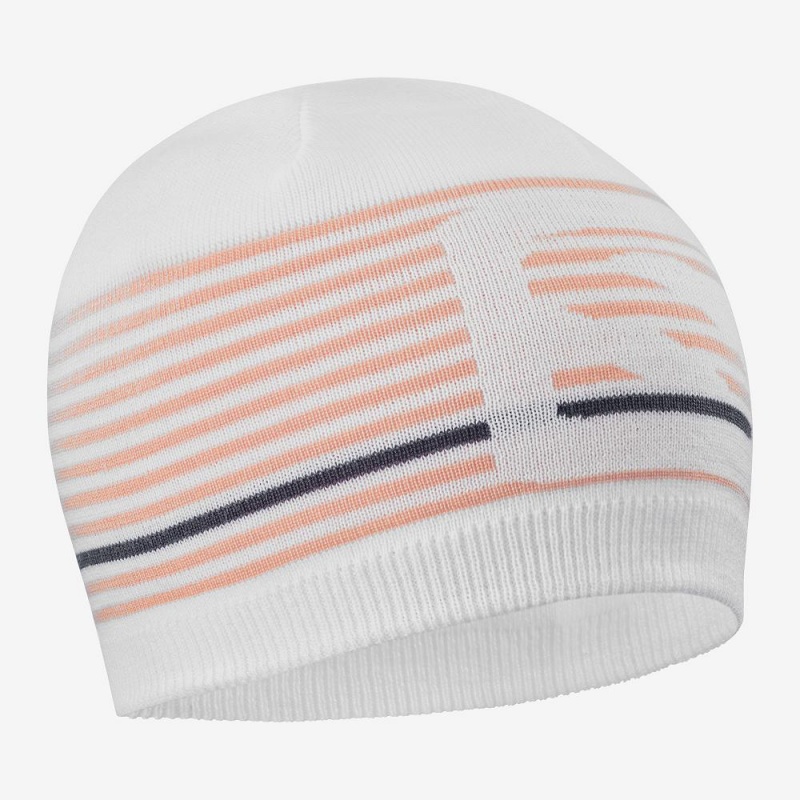 Salomon Flatspin Korta Beanie Hatt Herr Vita | 92307-HSCY