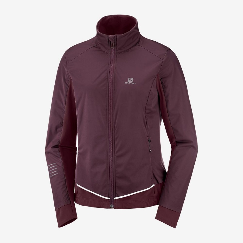 Salomon Lightning Lightshell Jkt W Jacka Dam Lila | 34629-ARHJ