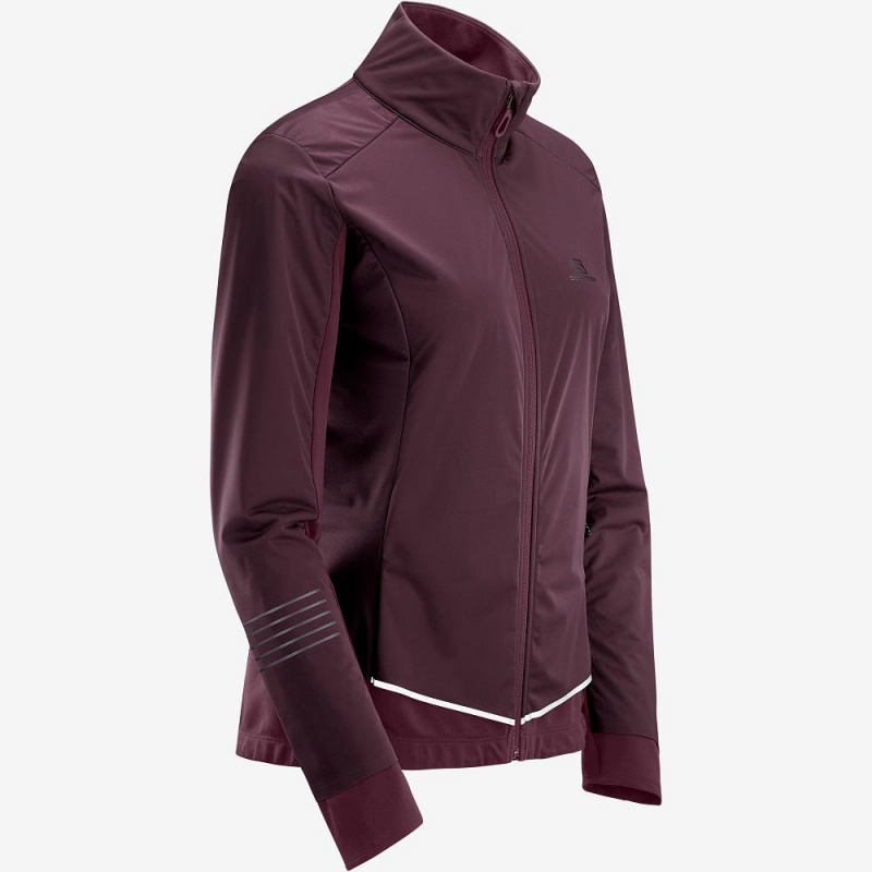 Salomon Lightning Lightshell Jkt W Jacka Dam Lila | 34629-ARHJ