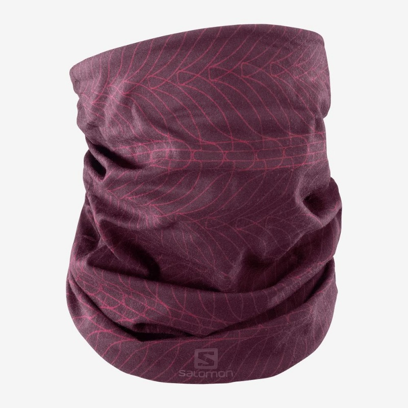 Salomon Neck&Head Light Gaiter Pannband Herr Lila | 92183-RSAX