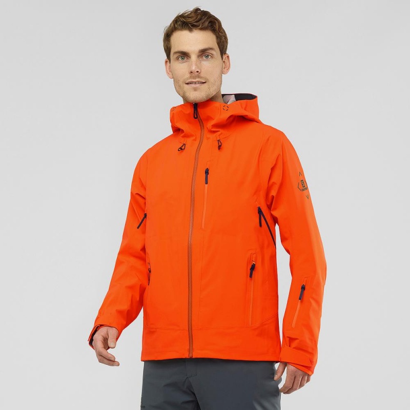 Salomon Outlaw 3L Skidjackor Herr Orange | 12385-PDIC