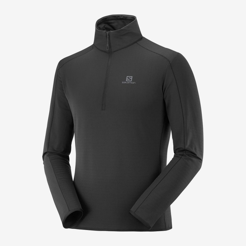 Salomon Outrack Half Zip Mid M Skidjackor Herr Svarta | 89670-DGSH