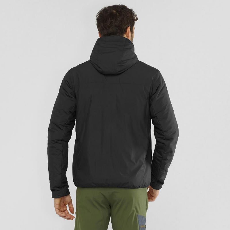 Salomon Outrack Insulated Hoodie Herr Svarta | 29035-PYCQ