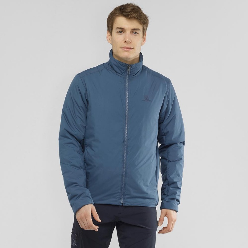 Salomon Outrack Insulated Jacket M Jacka Herr Marinblå | 37804-BOKX