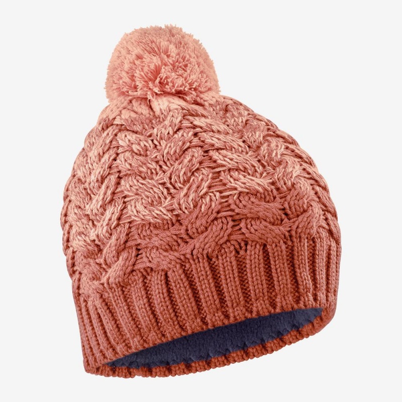 Salomon Poly Beanie Hatt Herr Orange | 54137-UKCO