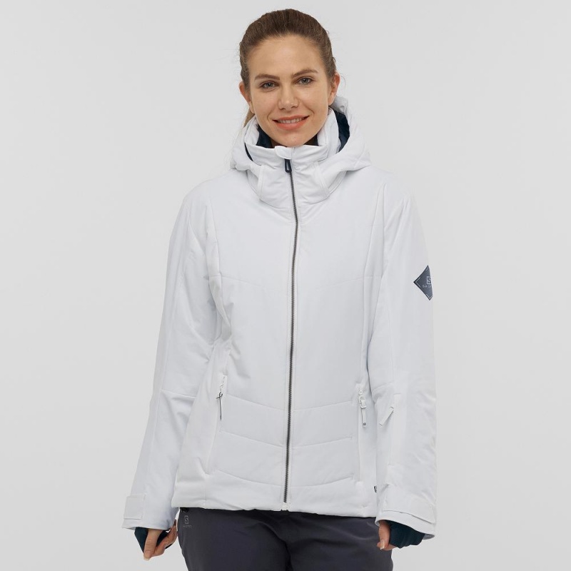 Salomon Prevail Jacket W Skidjackor Dam Vita | 86129-UIZW