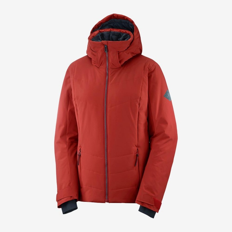 Salomon Prevail Jacket W Skidjackor Dam Röda | 64072-DBOQ