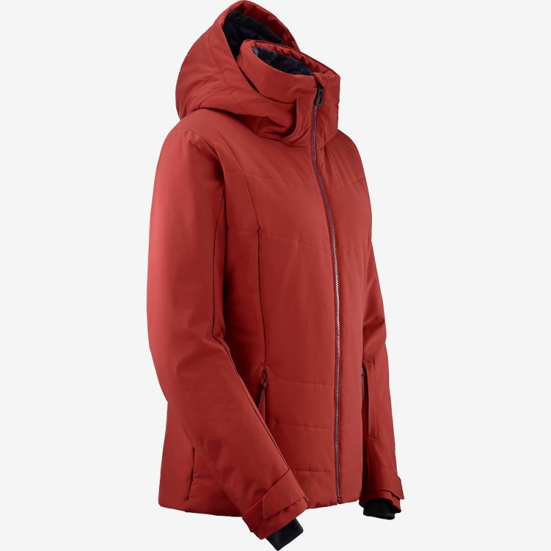 Salomon Prevail Jacket W Skidjackor Dam Röda | 64072-DBOQ