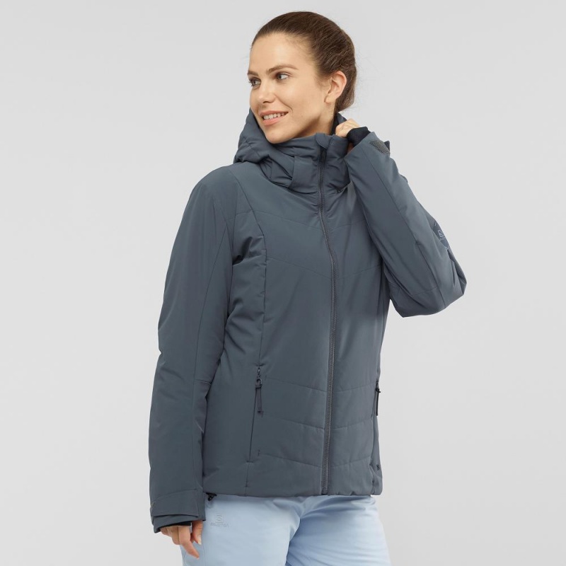 Salomon Prevail Jacket W Skidjackor Dam Gray | 84563-MDLZ