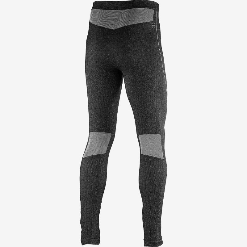 Salomon Primo Warm Tight Seamless M Strumpbyxor Herr Svarta | 76953-TUGJ