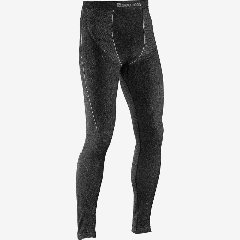 Salomon Primo Warm Tight Seamless M Strumpbyxor Herr Svarta | 76953-TUGJ