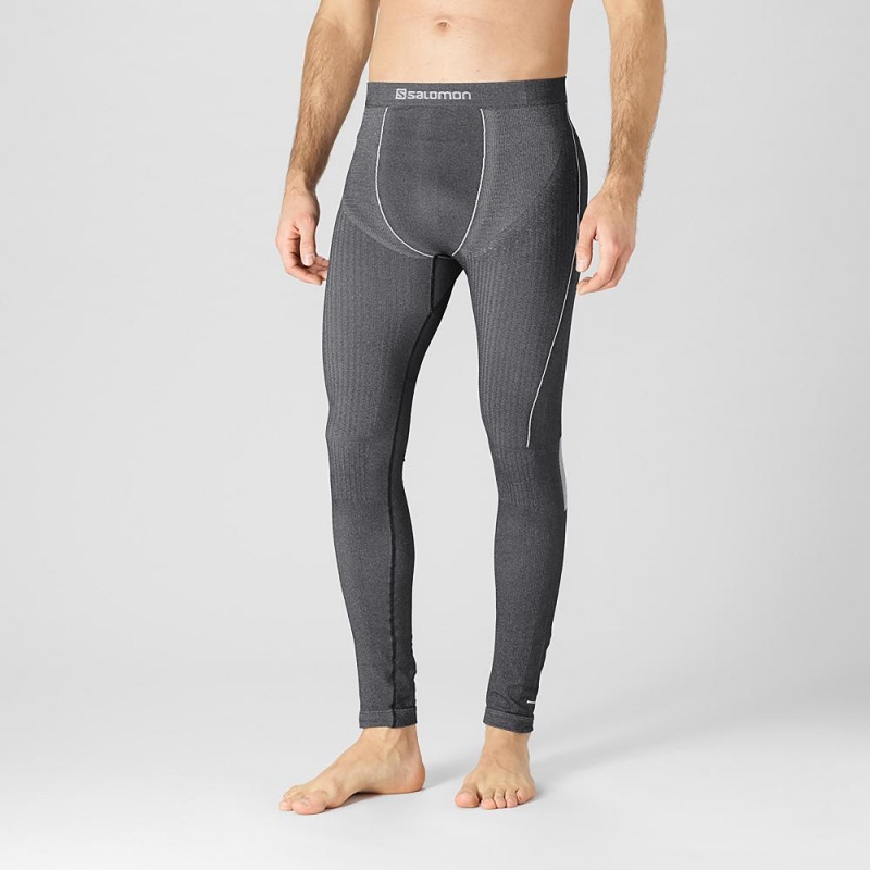 Salomon Primo Warm Tight Seamless M Strumpbyxor Herr Svarta | 76953-TUGJ