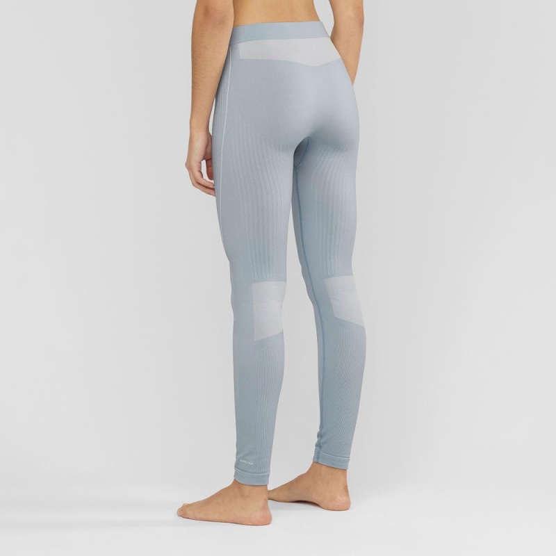 Salomon Primo Warm Tight Seamless W Strumpbyxor Dam Blå | 87201-YETF