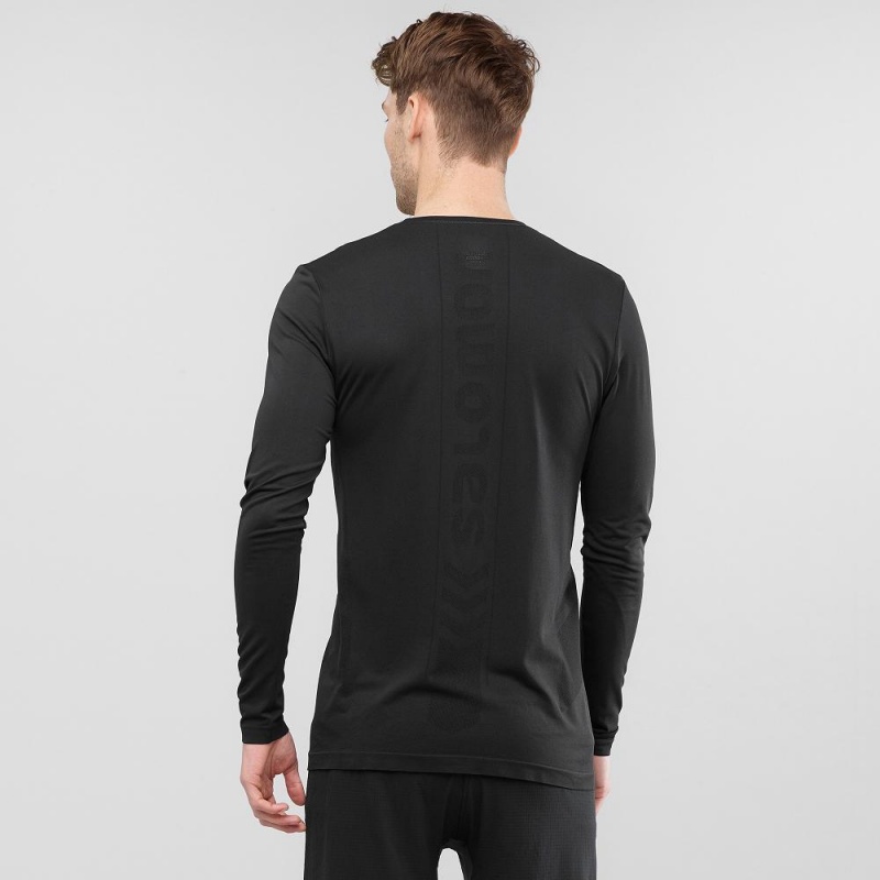 Salomon Sense Ls Tee M Blast Herr Svarta | 24386-SGFE