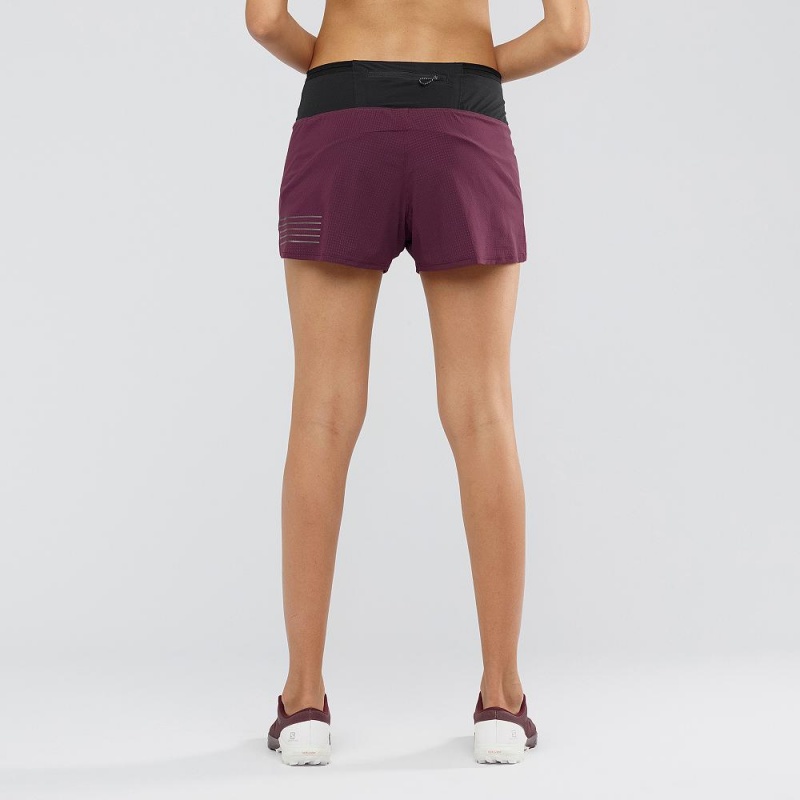 Salomon Sense Shorts Dam Lila | 45639-KQRJ