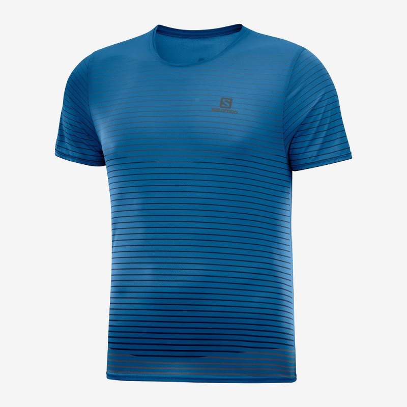 Salomon Sense Tee M Blast Herr Blå | 12875-LXFG