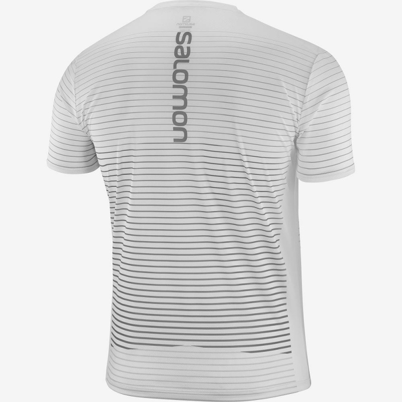 Salomon Sense Tee M Blast Herr Vita | 85723-LIDF