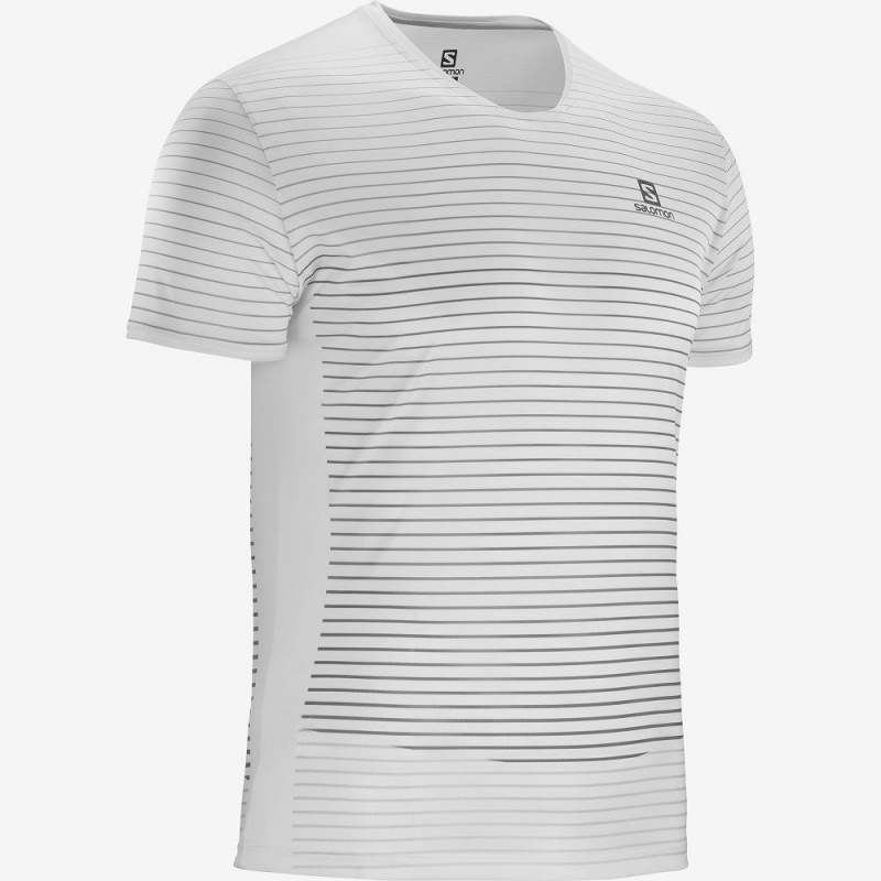 Salomon Sense Tee M Blast Herr Vita | 85723-LIDF