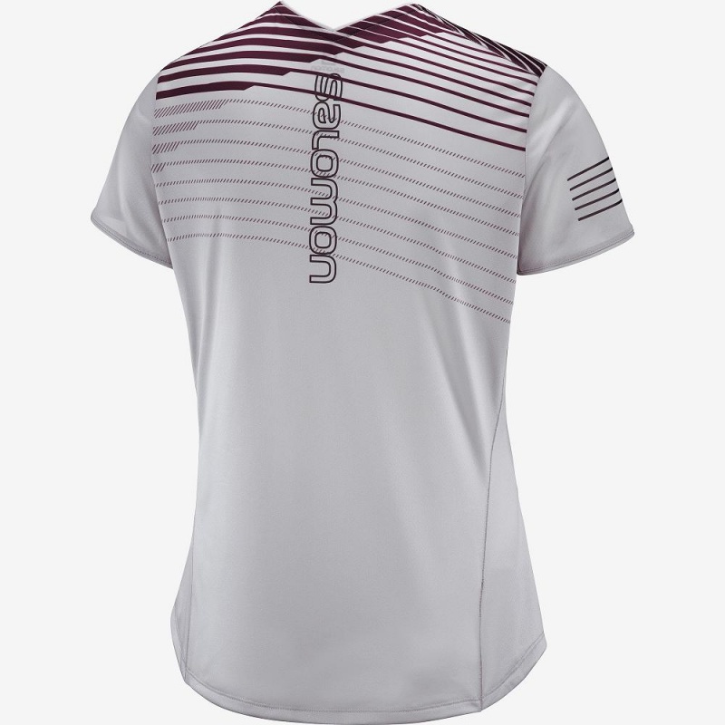 Salomon Sense T-shirt Dam Gray | 31264-WJTV