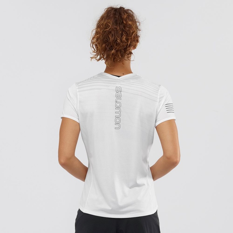 Salomon Sense T-shirt Dam Vita | 68412-KCMO