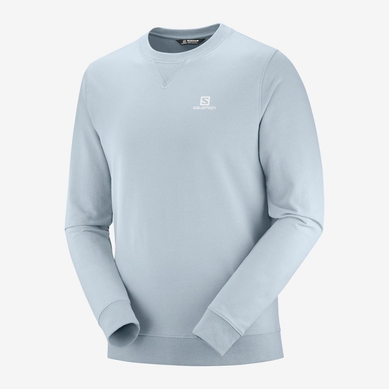 Salomon Shift Crewneck M Pullover Herr Blå | 57210-OZWL