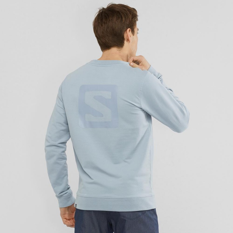 Salomon Shift Crewneck M Pullover Herr Blå | 57210-OZWL