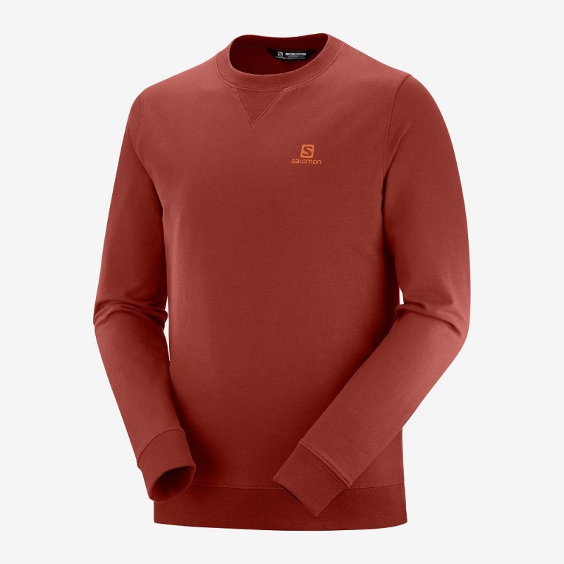 Salomon Shift Crewneck M Pullover Herr Röda | 94287-SCHO