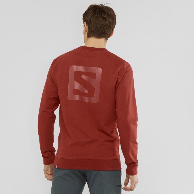 Salomon Shift Crewneck M Pullover Herr Röda | 94287-SCHO