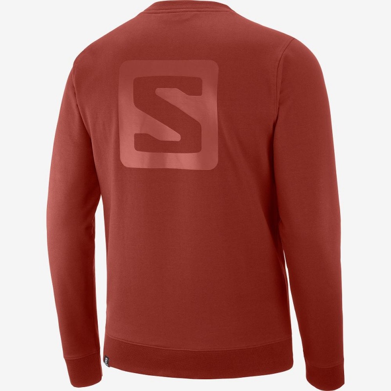 Salomon Shift Crewneck M Pullover Herr Röda | 94287-SCHO