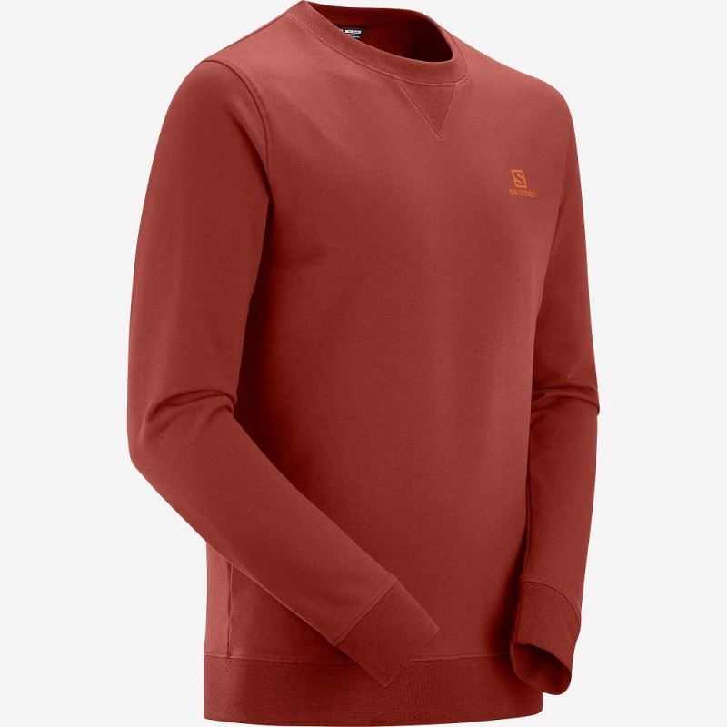 Salomon Shift Crewneck M Pullover Herr Röda | 94287-SCHO