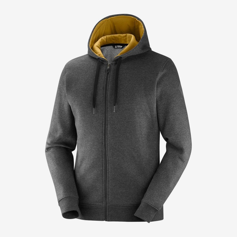 Salomon Shift Full Zip Hoodie M Löparjacka Herr Svarta | 95708-XHDT