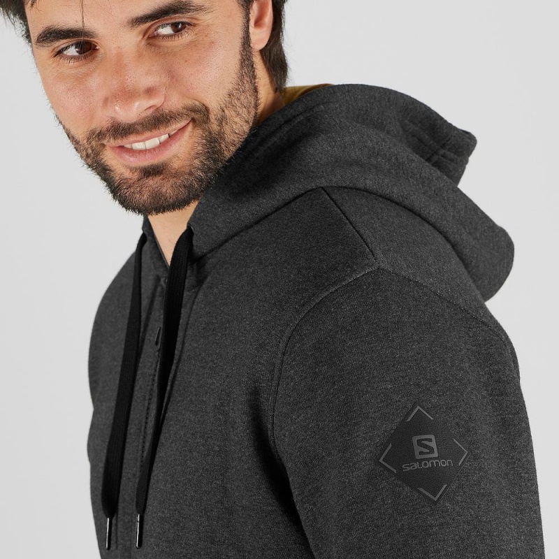 Salomon Shift Full Zip Hoodie M Löparjacka Herr Svarta | 95708-XHDT