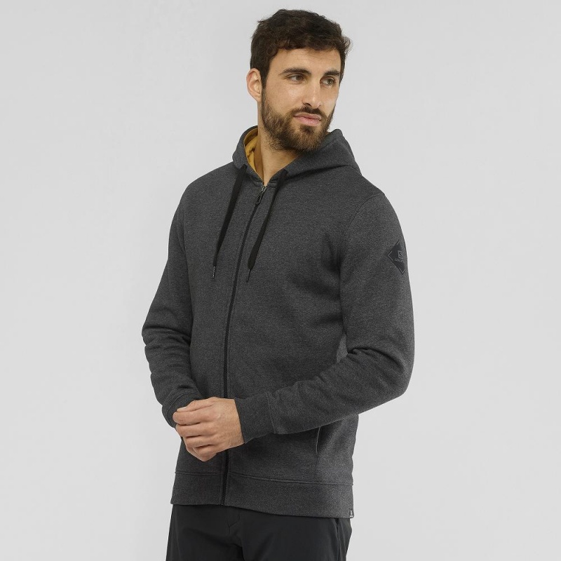 Salomon Shift Full Zip Hoodie M Löparjacka Herr Svarta | 95708-XHDT