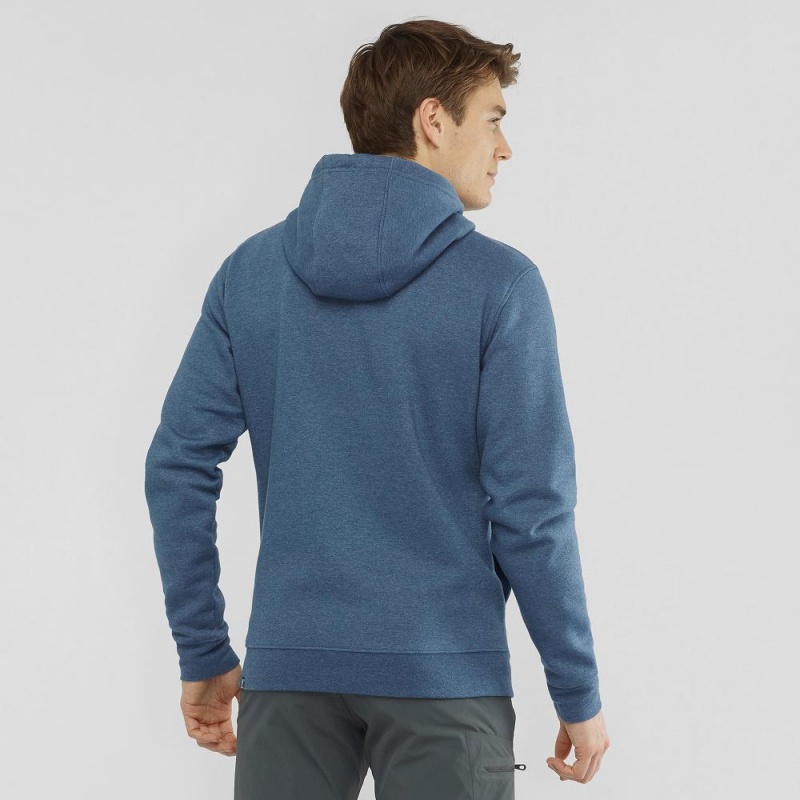 Salomon Shift Full Zip Hoodie M Löparjacka Herr Marinblå | 93056-YQJL