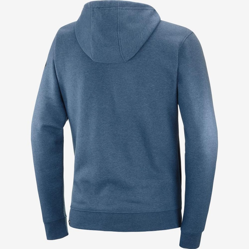 Salomon Shift Full Zip Hoodie M Löparjacka Herr Marinblå | 93056-YQJL