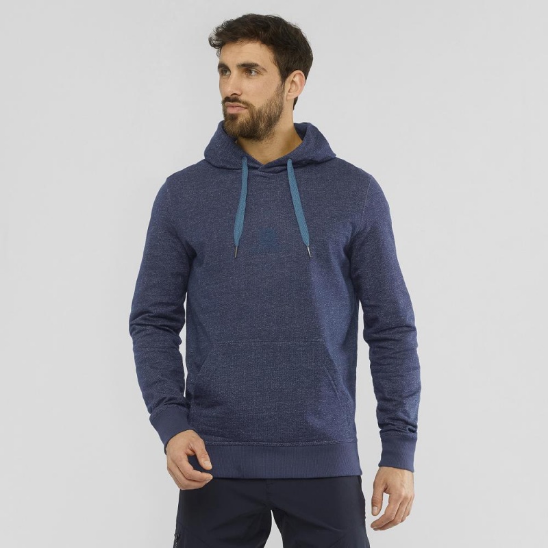 Salomon Shift Hoodie M Hoodie Herr Marinblå | 48619-BSQY