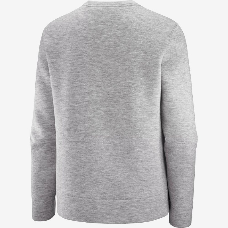 Salomon Sight Crew Neck W Pullover Dam Gray | 40162-NWJY