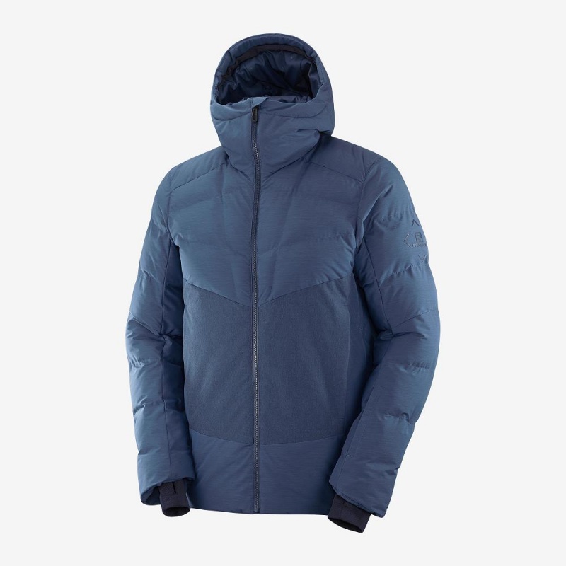 Salomon Snowshelter Jacket M Skidjackor Herr Marinblå | 38971-NEWS