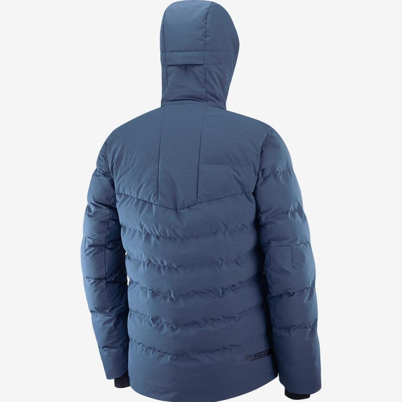 Salomon Snowshelter Jacket M Skidjackor Herr Marinblå | 38971-NEWS