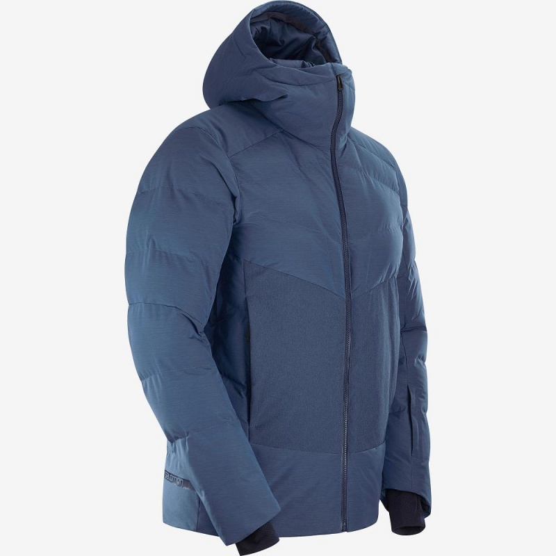 Salomon Snowshelter Jacket M Skidjackor Herr Marinblå | 38971-NEWS