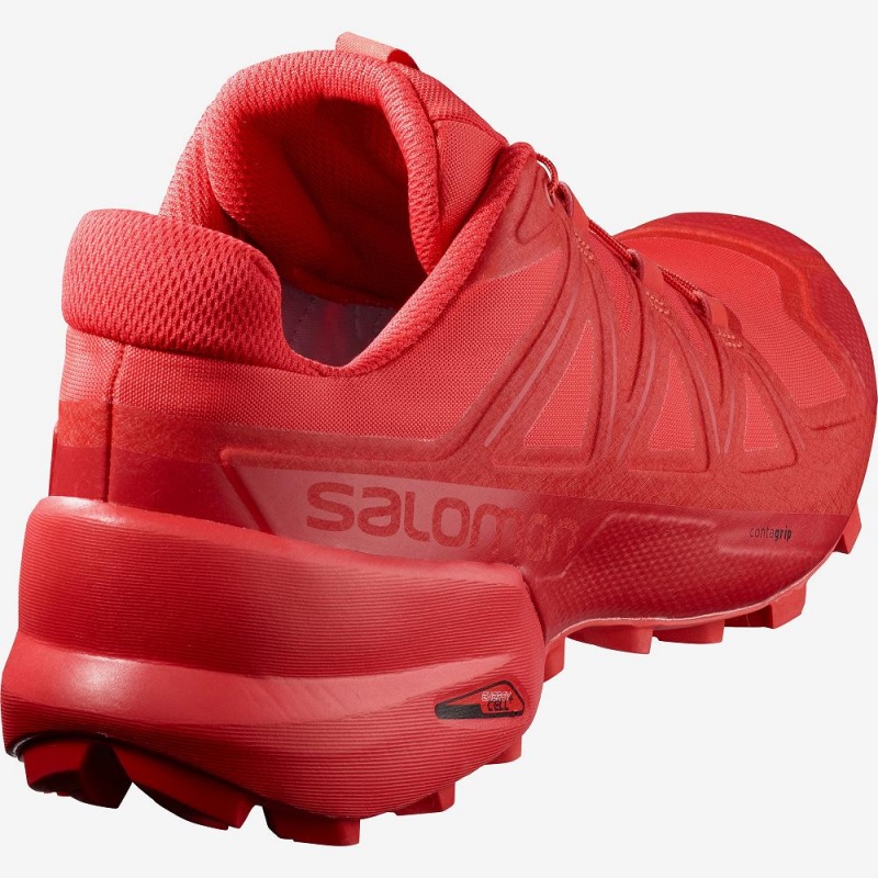 Salomon Speedcross 5 Trail Löparskor Herr Röda | 65723-KQDP