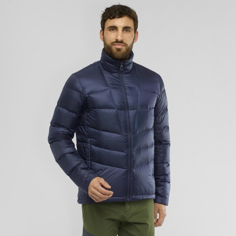 Salomon Transition Down Jacket M Jacka Herr Marinblå | 90785-QMIY