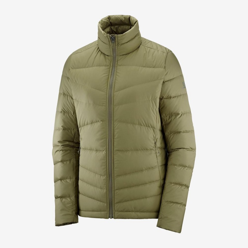 Salomon Transition Down Jacket W Jacka Dam Gröna | 86430-GZWL