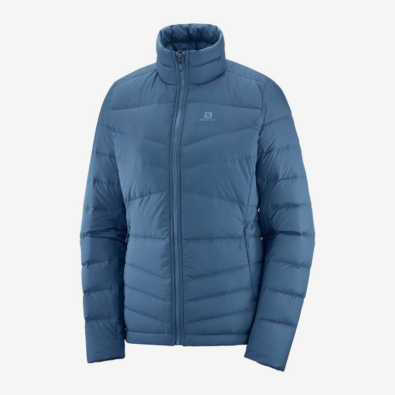 Salomon Transition Down Jacket W Jacka Dam Marinblå | 10429-IZDO